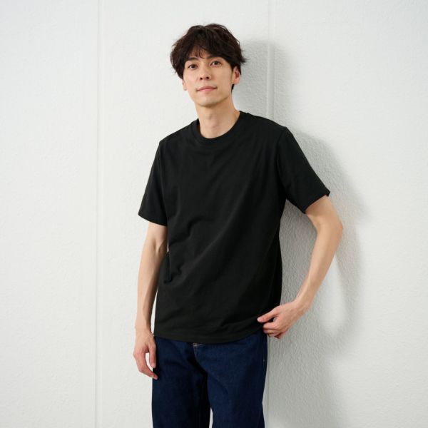 メンズ　コットン１００クルーネック半袖Tシャツ