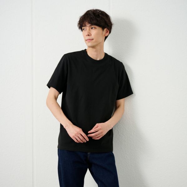 メンズ　コットン１００クルーネック半袖Tシャツ