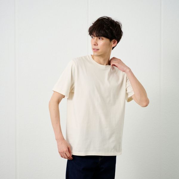 メンズ　コットン１００クルーネック半袖Tシャツ