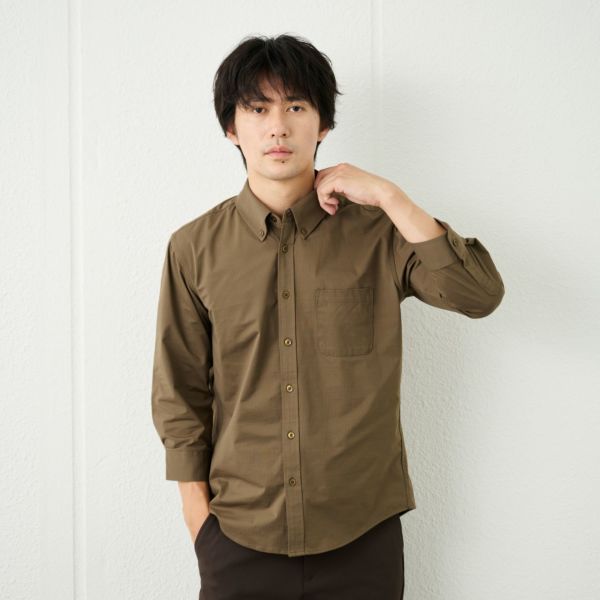 エアースルーメッシュ７分袖シャツ