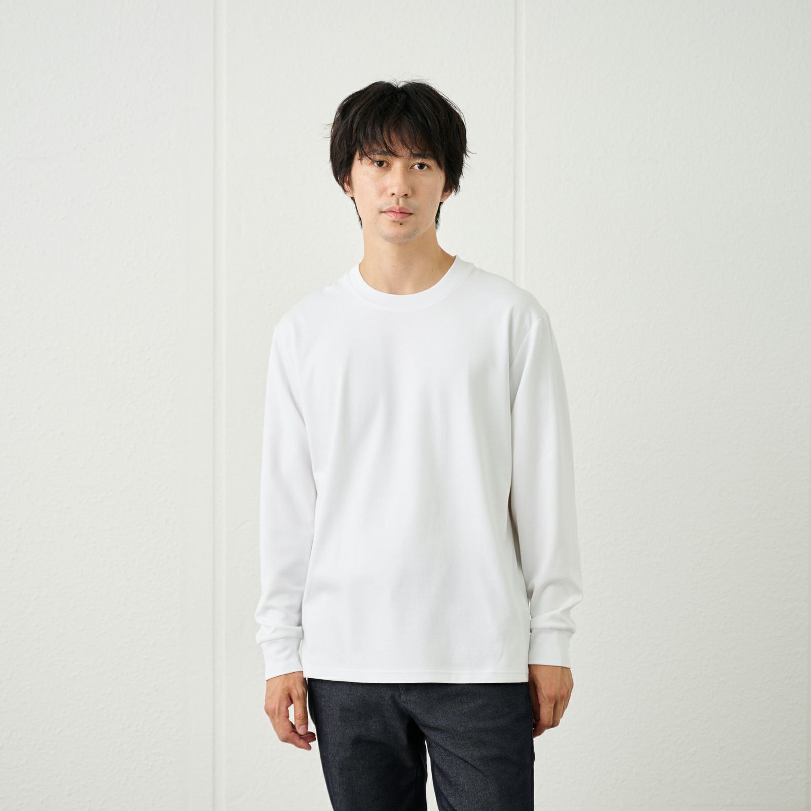 ピースフィットクール　ＵＶ対策スムース無地長袖Tシャツ