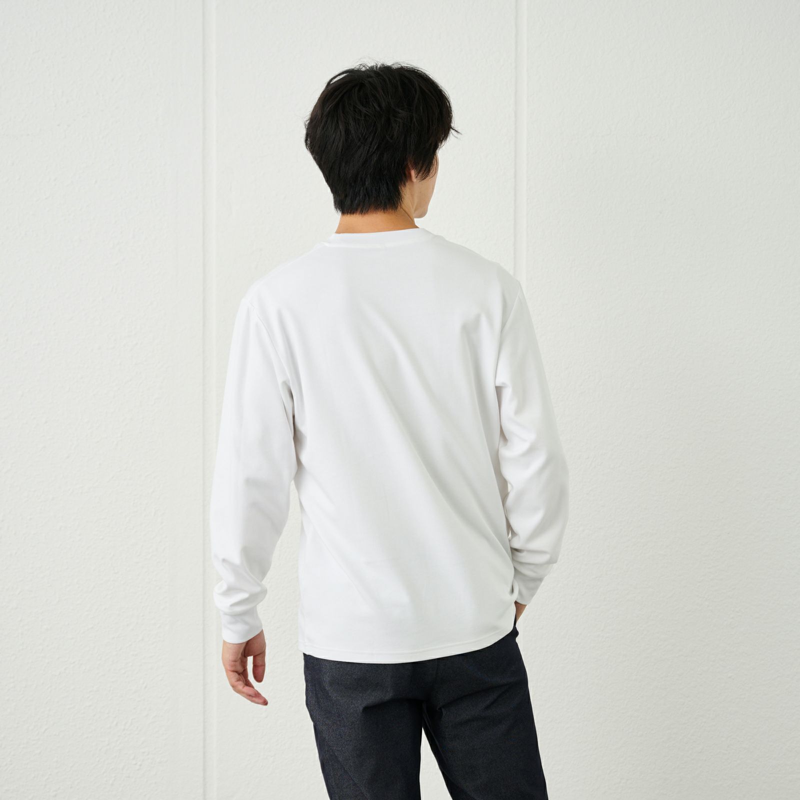 ピースフィットクール　ＵＶ対策スムース無地長袖Tシャツ