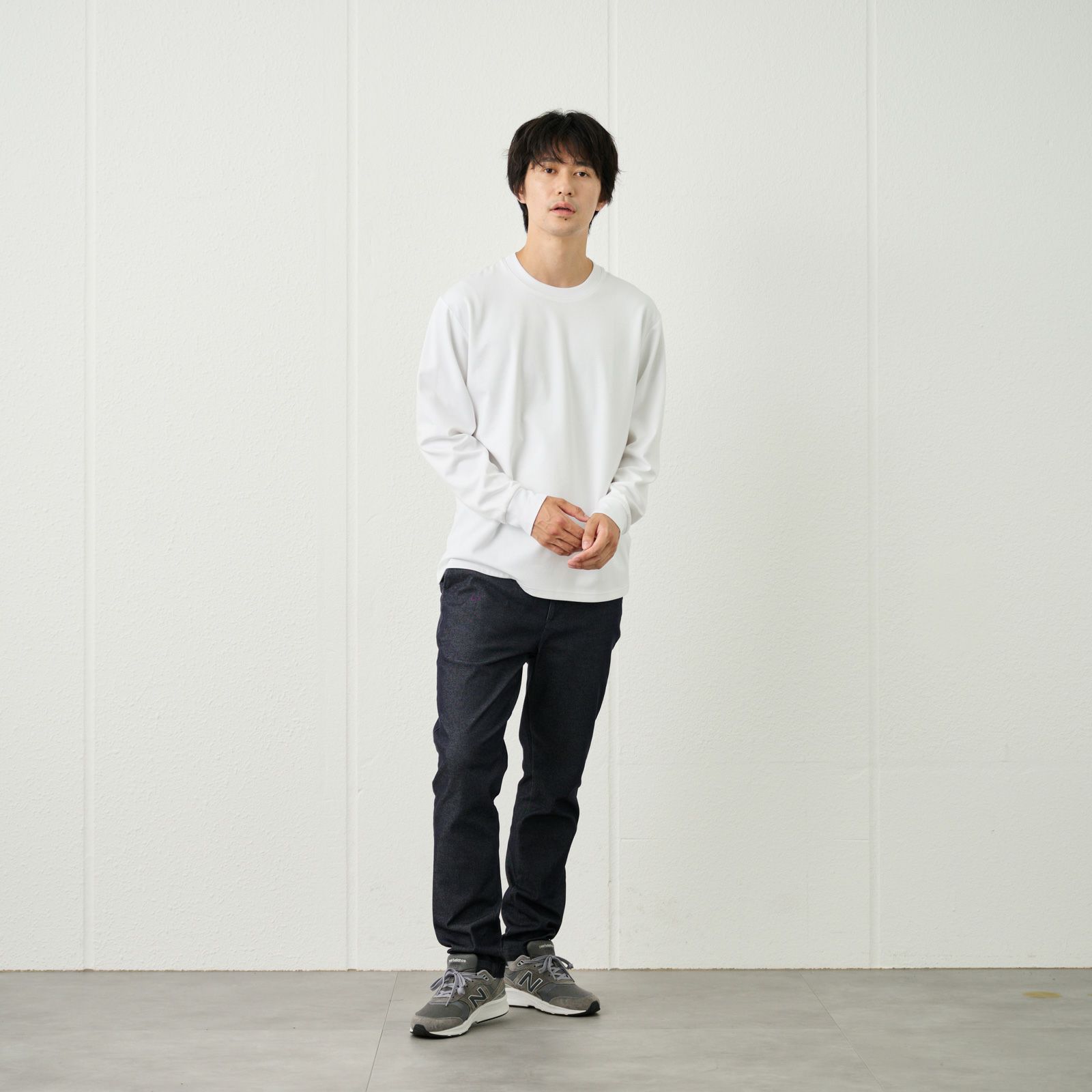 ピースフィットクール　ＵＶ対策スムース無地長袖Tシャツ