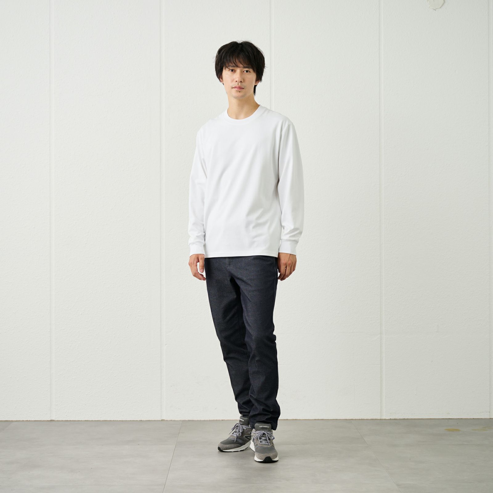 ピースフィットクール　ＵＶ対策スムース無地長袖Tシャツ