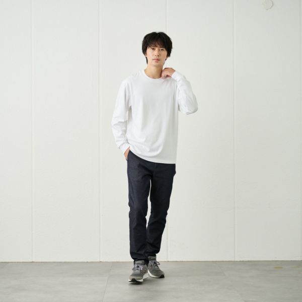 ピースフィットクール　ＵＶ対策スムース無地長袖Tシャツ