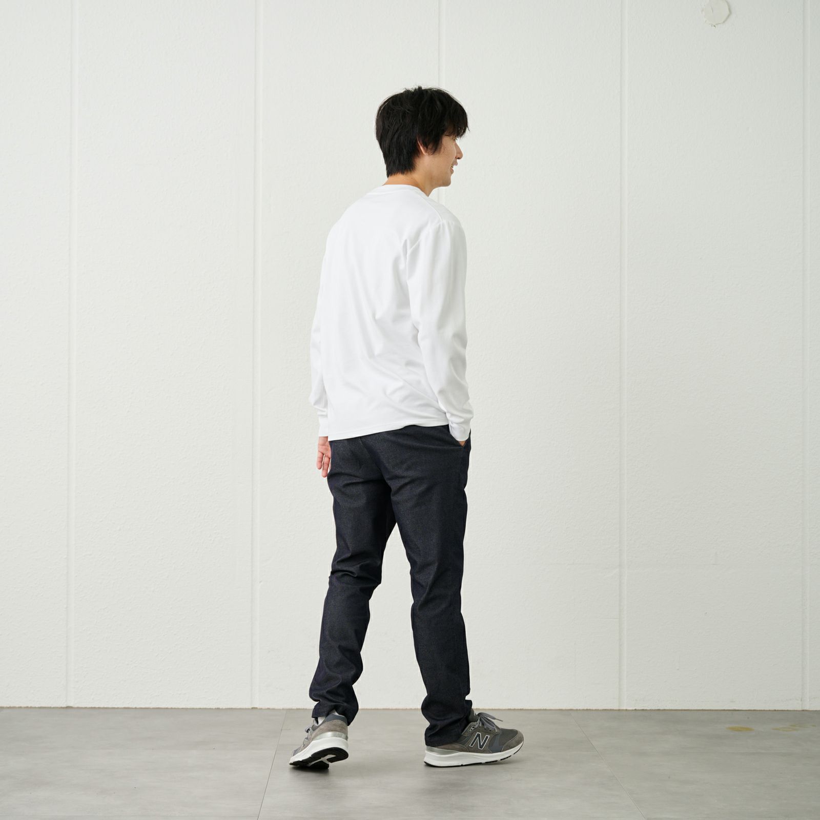 ピースフィットクール　ＵＶ対策スムース無地長袖Tシャツ