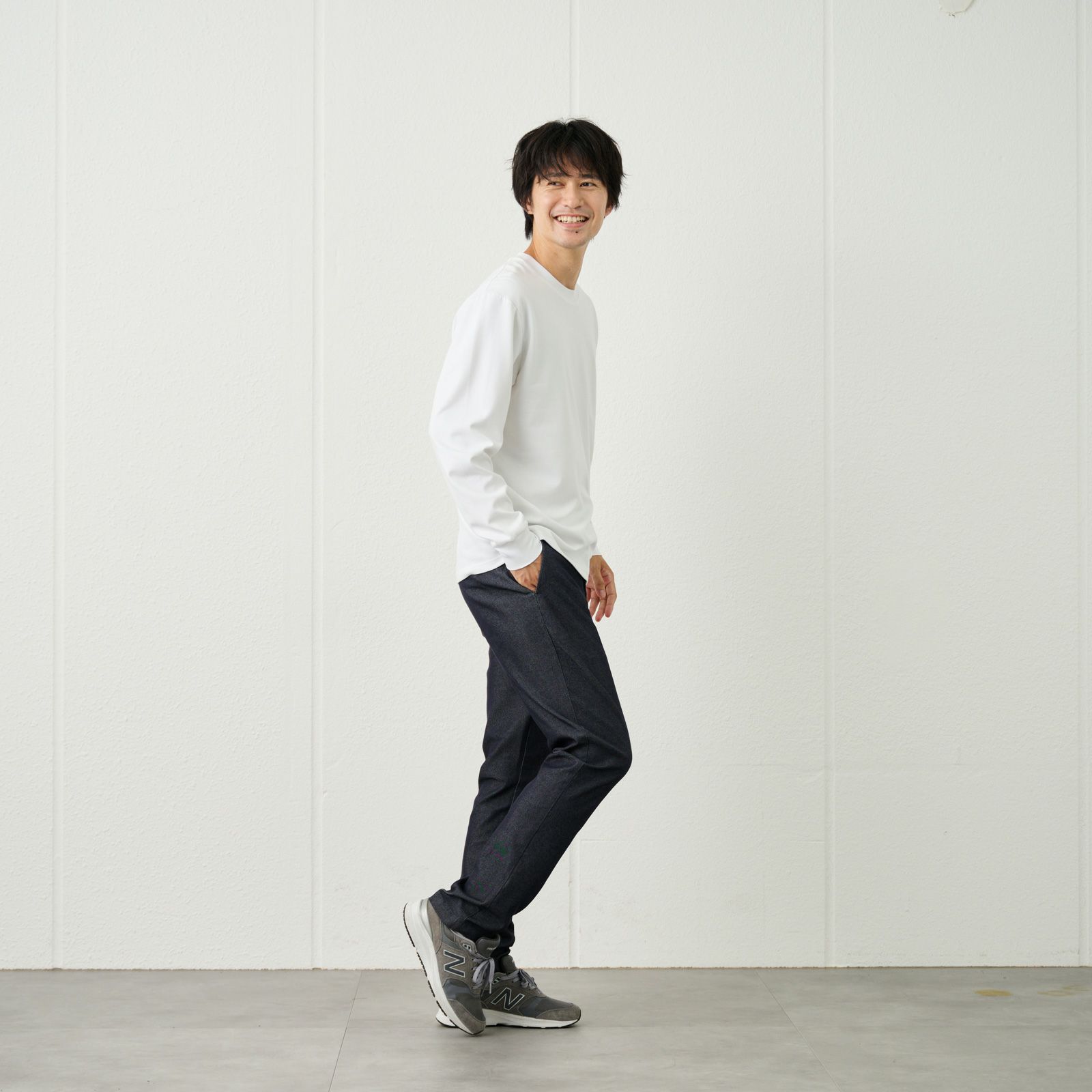 ピースフィットクール　ＵＶ対策スムース無地長袖Tシャツ