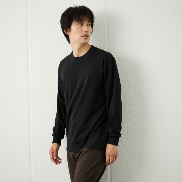 ピースフィットクール　ＵＶ対策スムース無地長袖Tシャツ