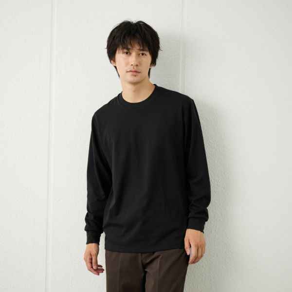 ピースフィットクール　ＵＶ対策スムース無地長袖Tシャツ