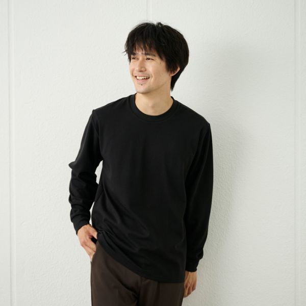 ピースフィットクール　ＵＶ対策スムース無地長袖Tシャツ