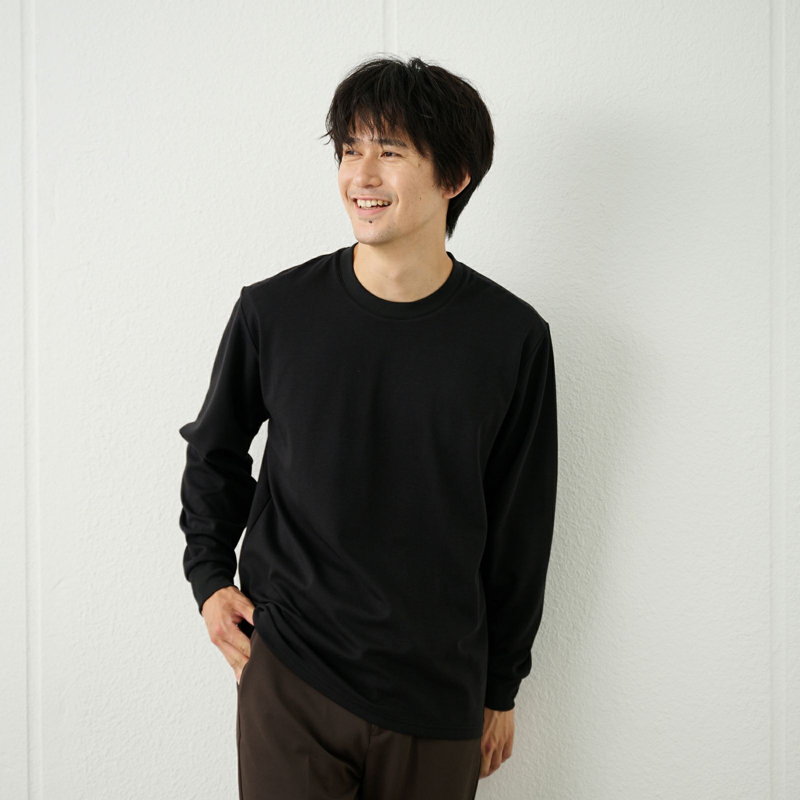 ピースフィットクール　ＵＶ対策スムース無地長袖Tシャツ