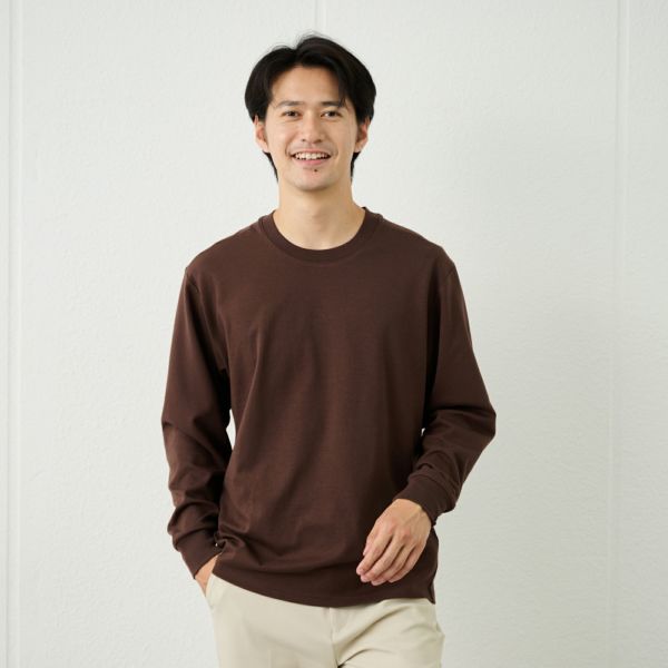 ピースフィットクール　ＵＶ対策スムース無地長袖Tシャツ