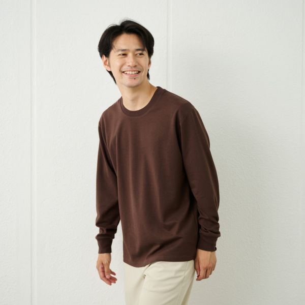 ピースフィットクール　ＵＶ対策スムース無地長袖Tシャツ