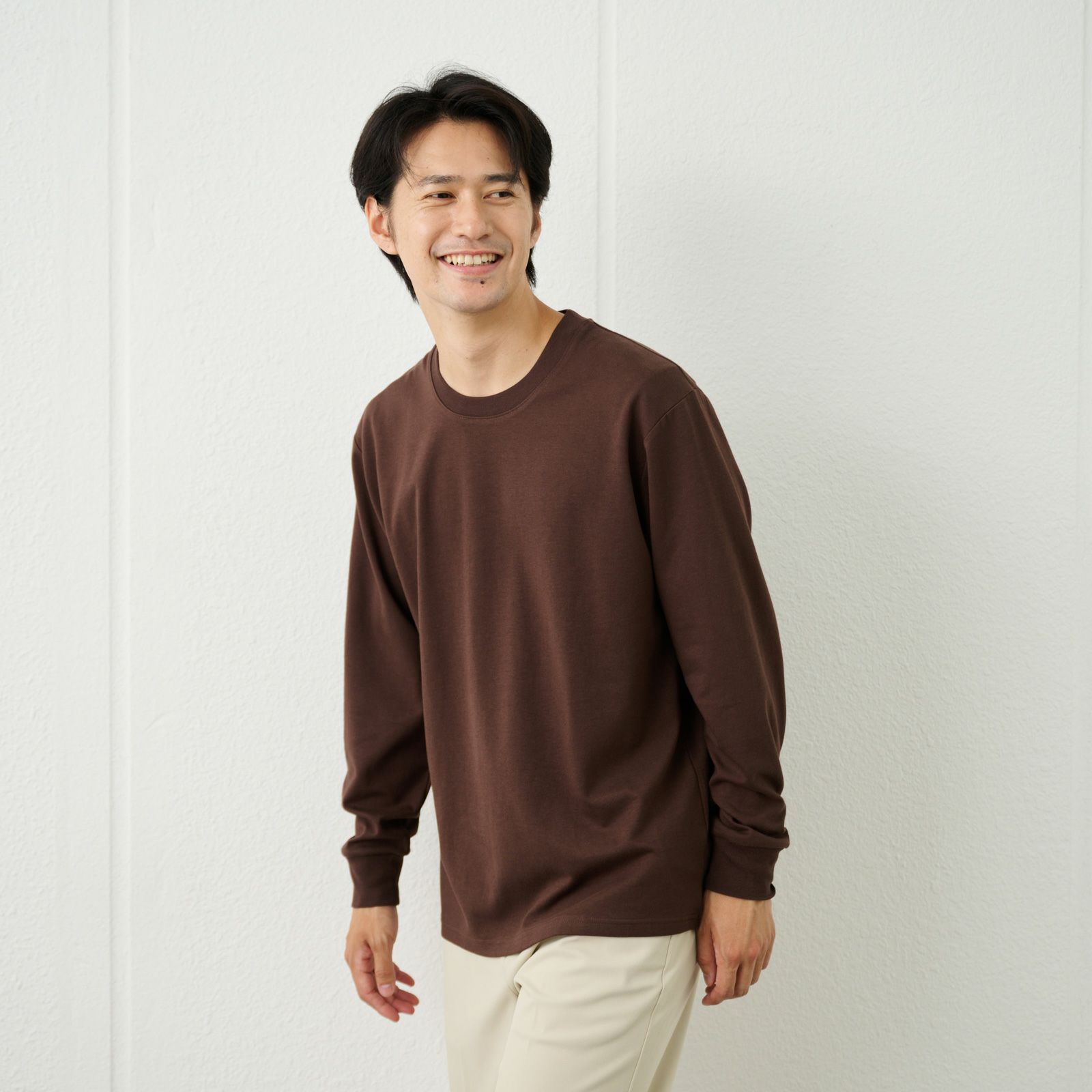 ピースフィットクール　ＵＶ対策スムース無地長袖Tシャツ