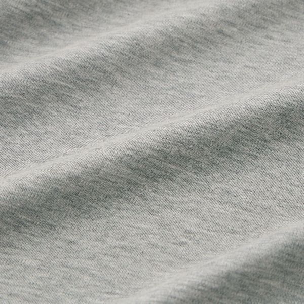 シルキータッチコットン　クルーネック長袖Tシャツ（無地）