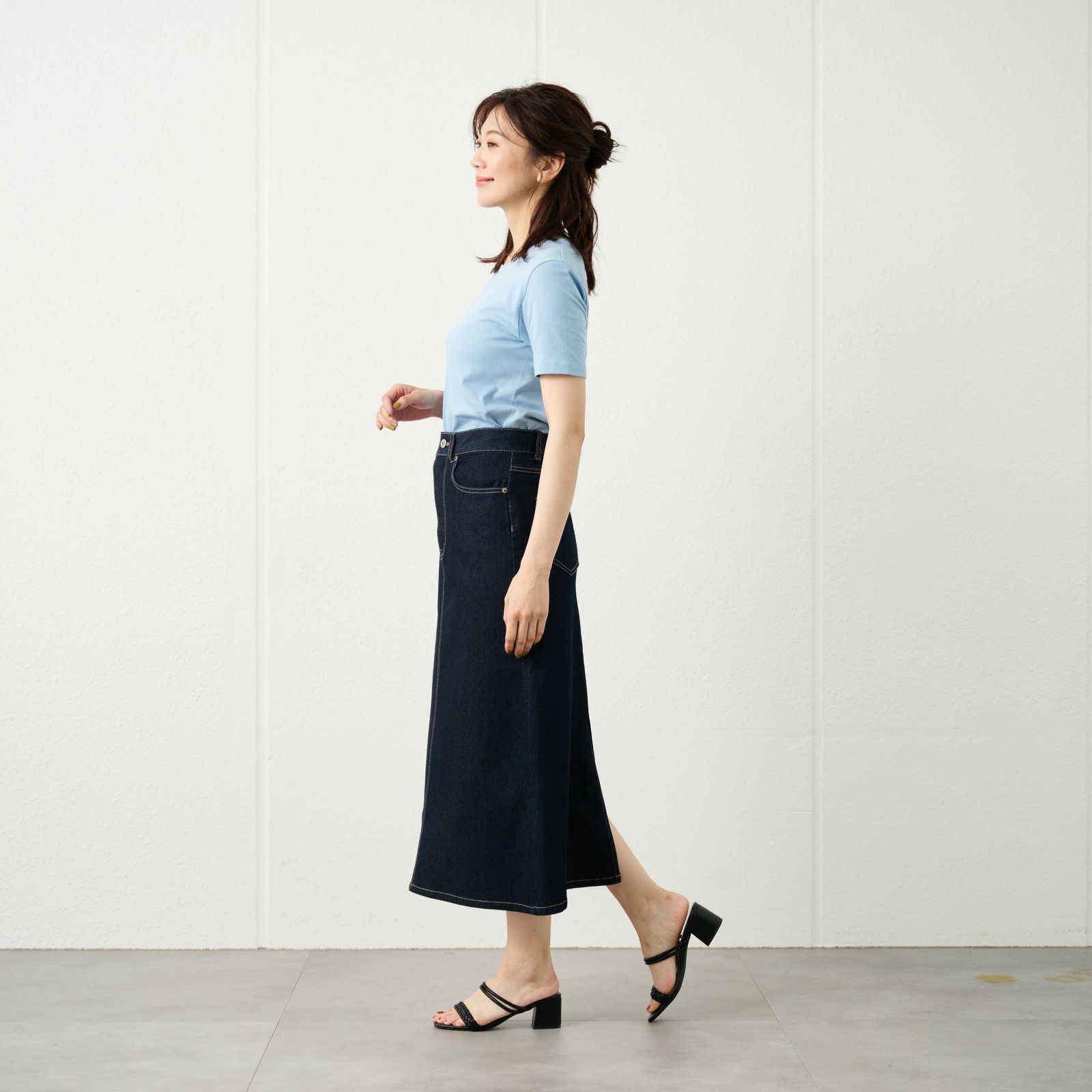 デニムＡラインスカート