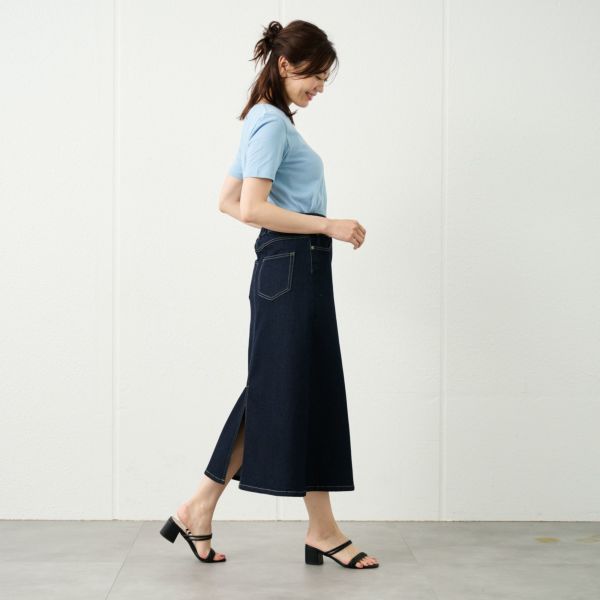 デニムＡラインスカート