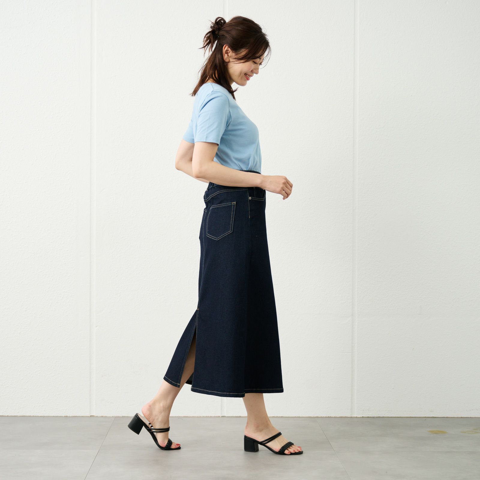 デニムＡラインスカート
