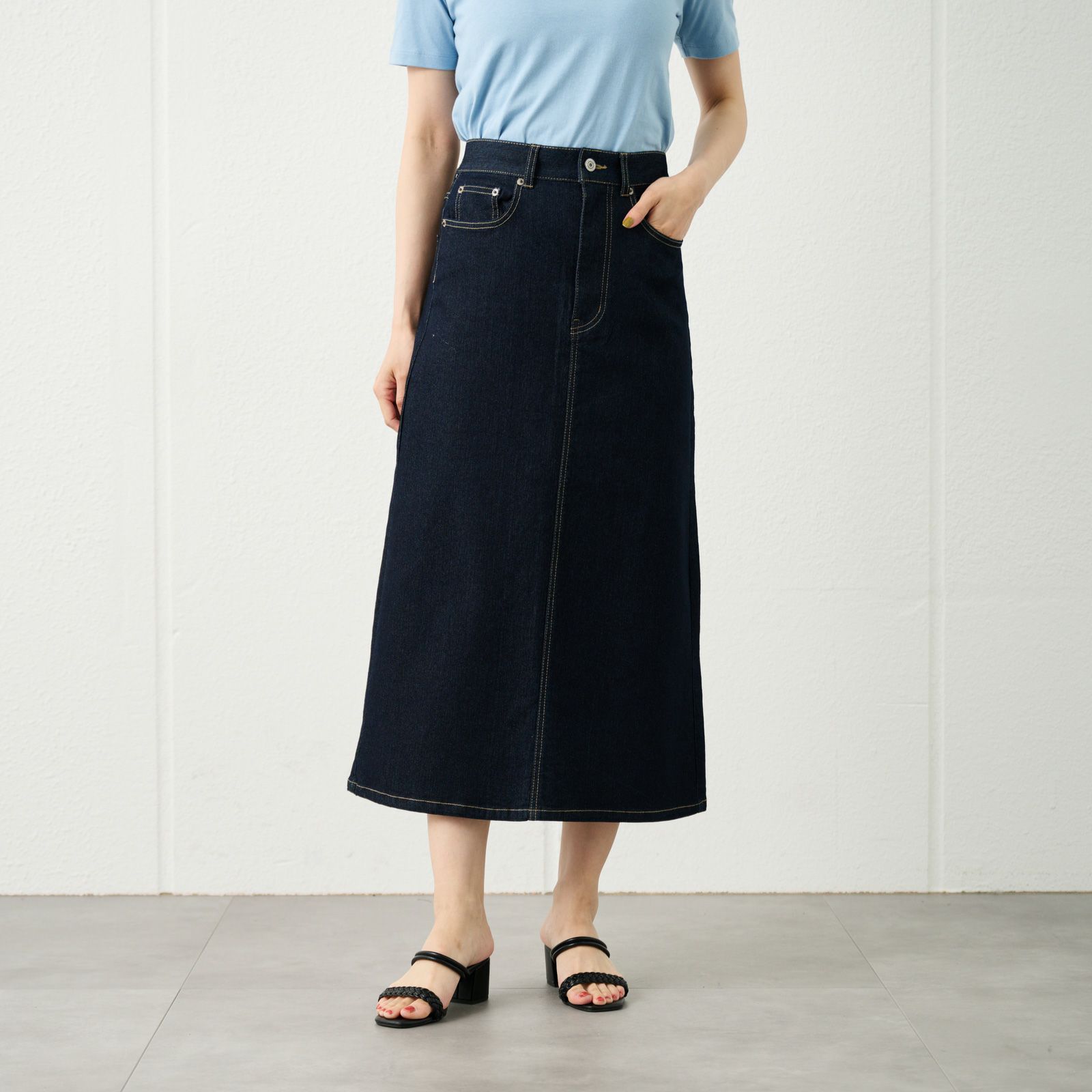 デニムＡラインスカート