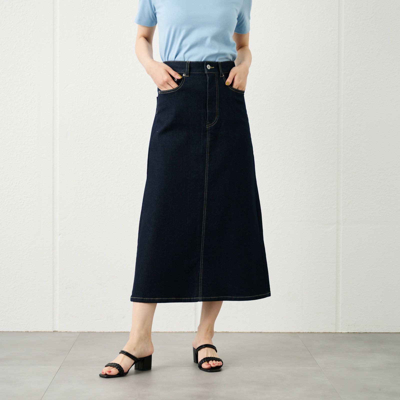 デニムＡラインスカート