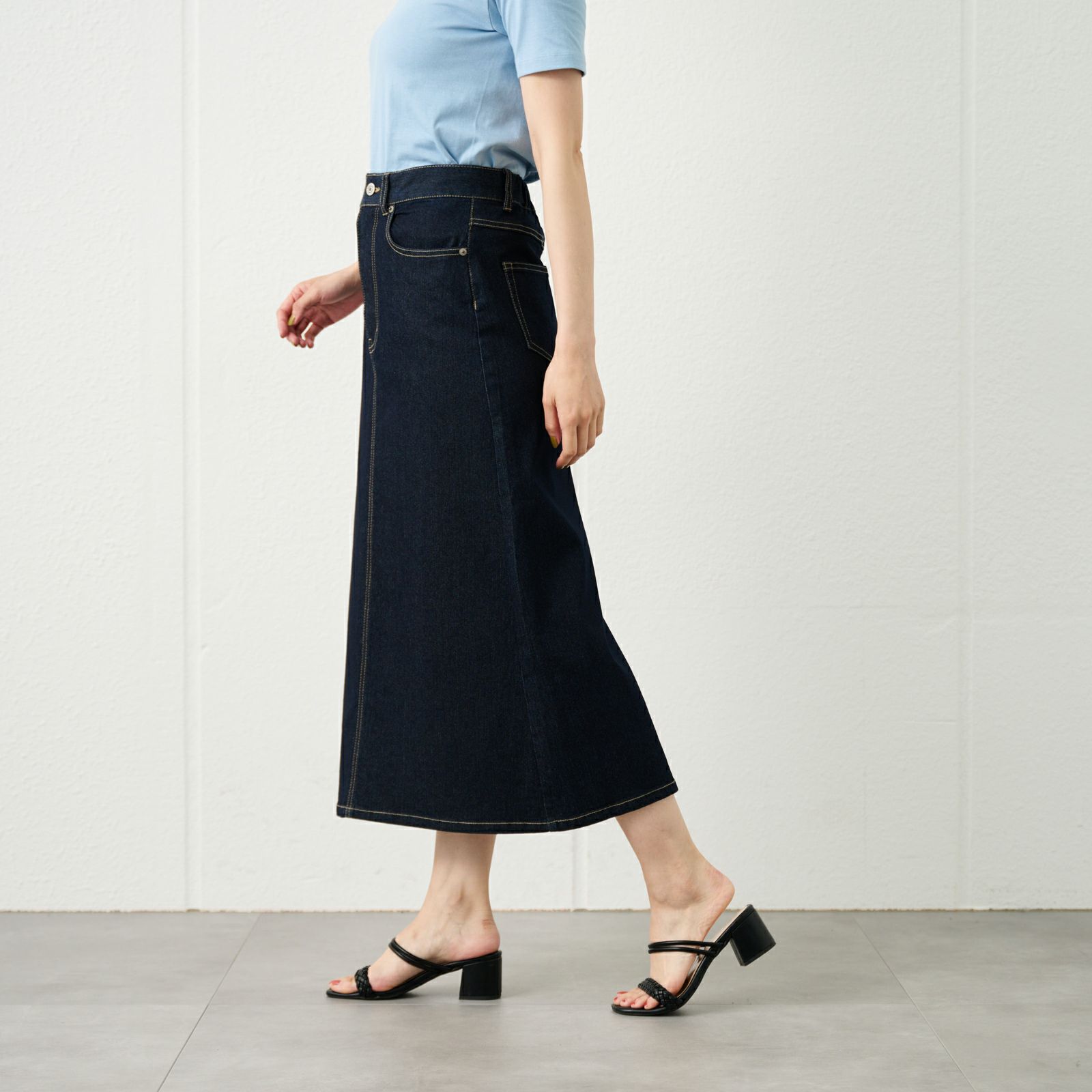 デニムＡラインスカート
