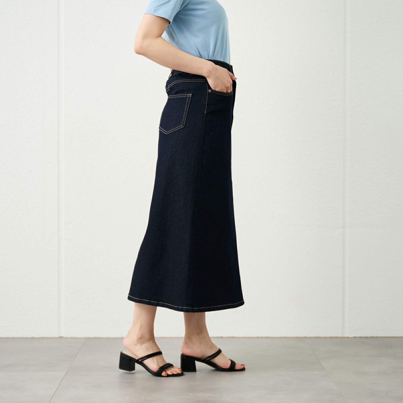 デニムＡラインスカート