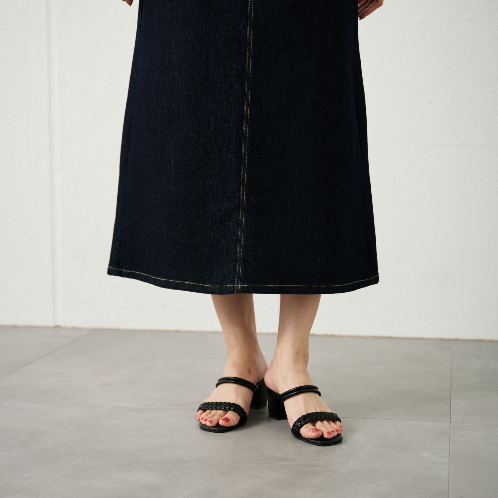 デニムＡラインスカート