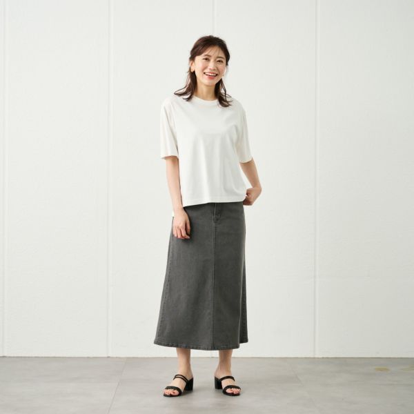 シルキーコットン５分袖Ｔシャツ