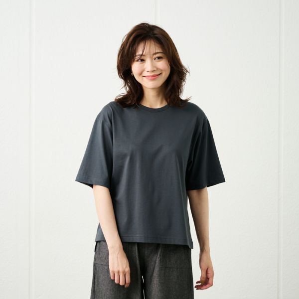 シルキーコットン５分袖Ｔシャツ