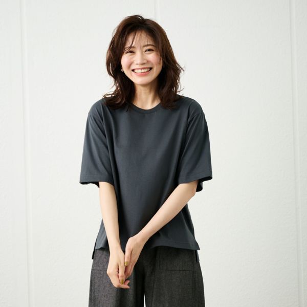 シルキーコットン５分袖Ｔシャツ