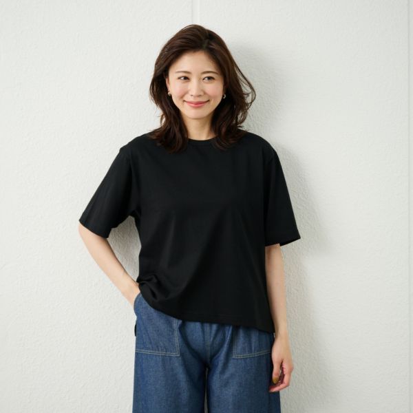 シルキーコットン５分袖Ｔシャツ