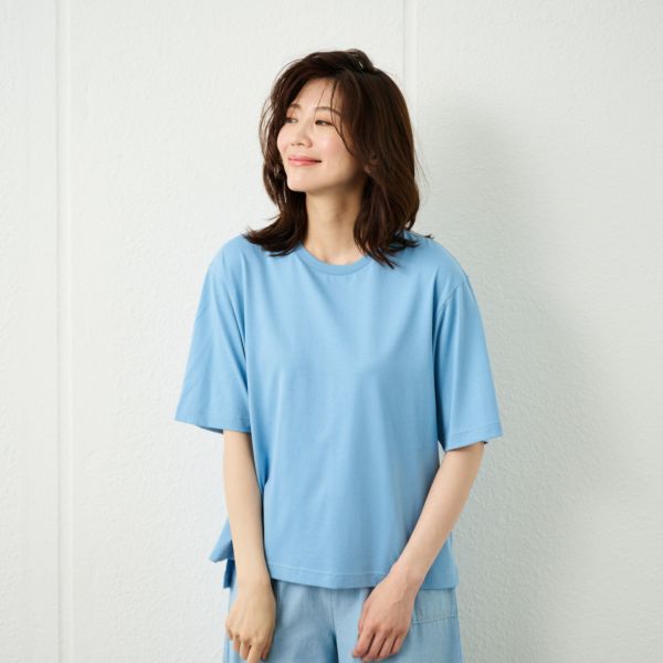 シルキーコットン５分袖Ｔシャツ