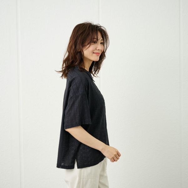 総刺繍レースシャツハオリ
