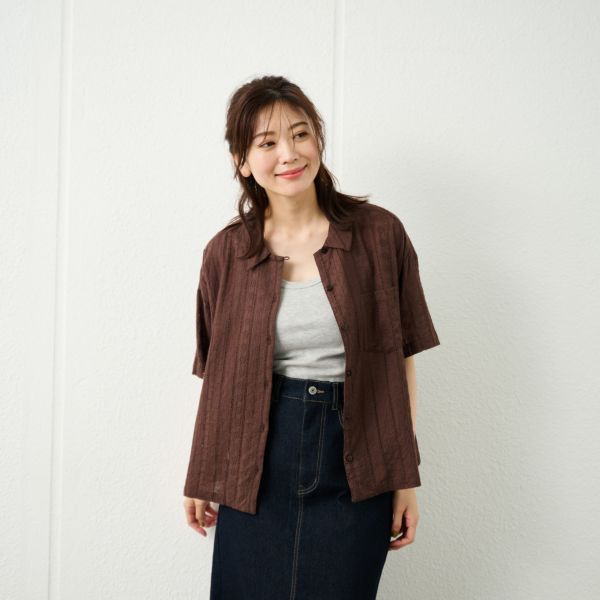 総刺繍レースシャツハオリ