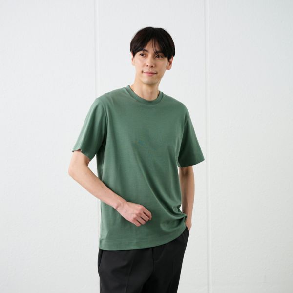 シルキーコットン　スムース半袖Tシャツ