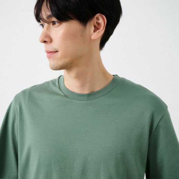 シルキーコットン　スムース半袖Tシャツ