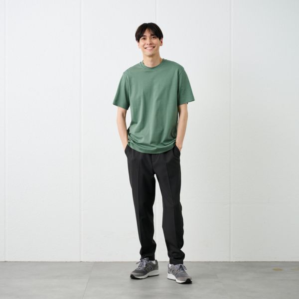 シルキーコットン　スムース半袖Tシャツ