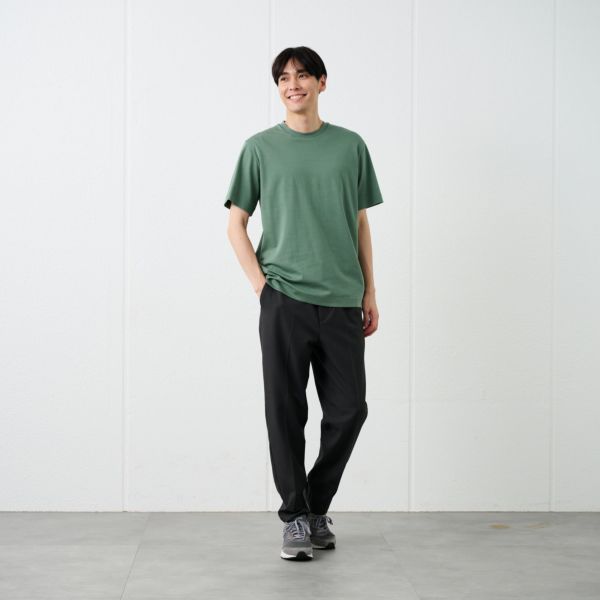 シルキーコットン　スムース半袖Tシャツ