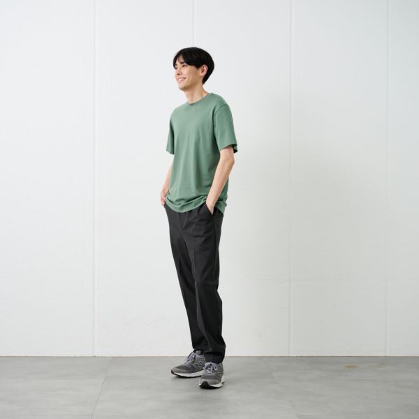 シルキーコットン　スムース半袖Tシャツ