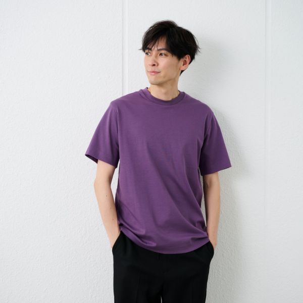 シルキーコットン　スムース半袖Tシャツ