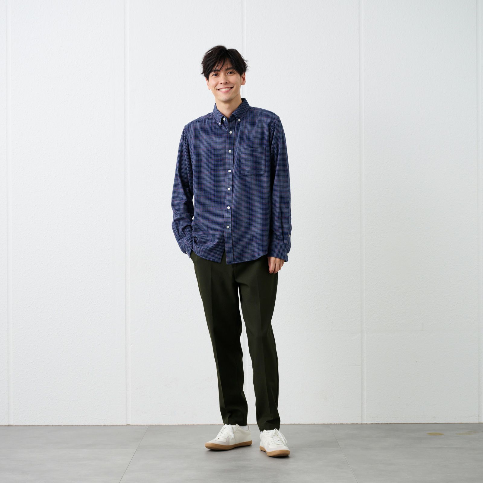 【オルスタ】ウールライクイージーパンツ