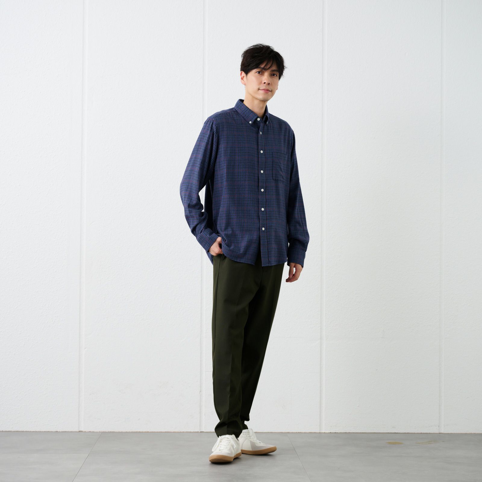 【オルスタ】ウールライクイージーパンツ