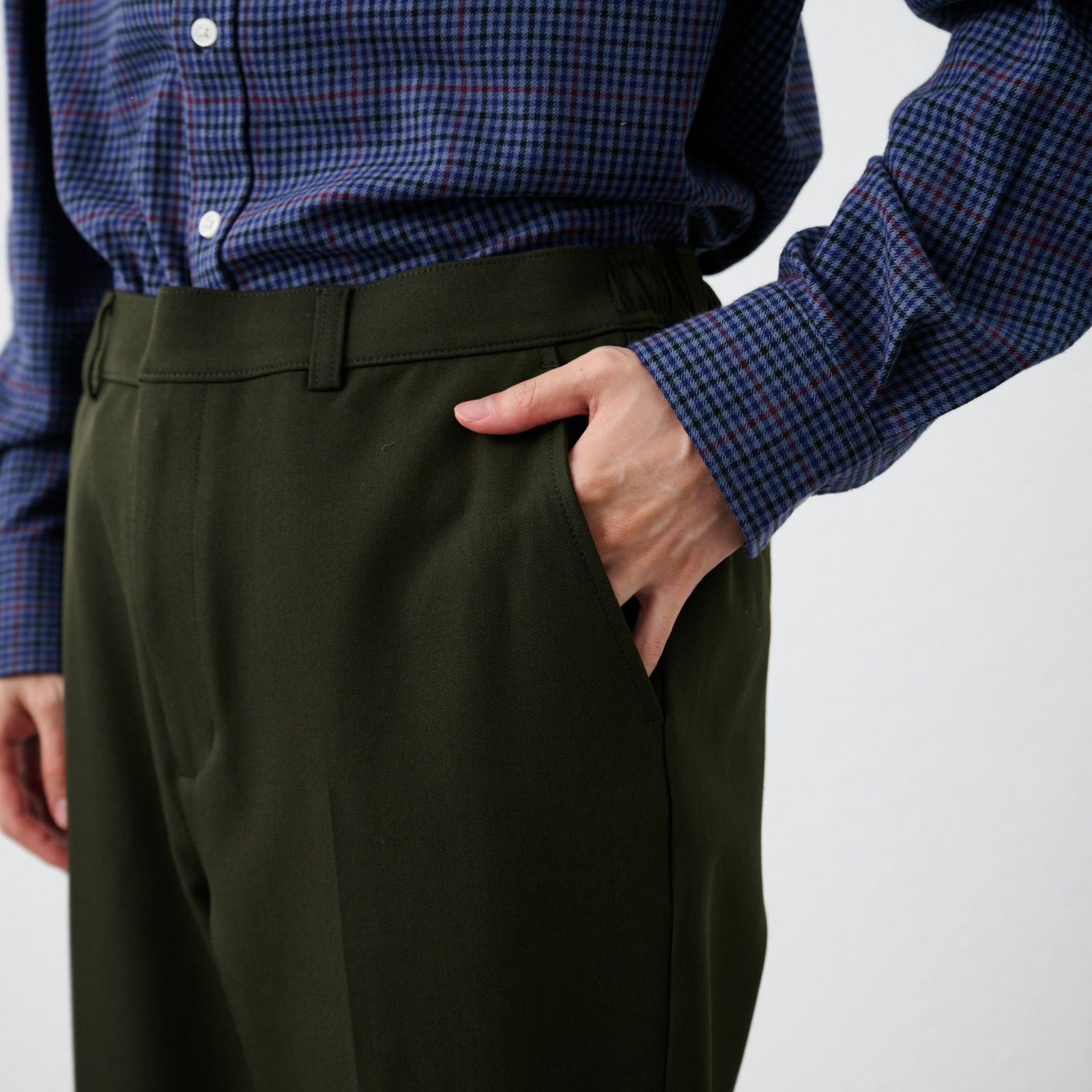 【オルスタ】ウールライクイージーパンツ