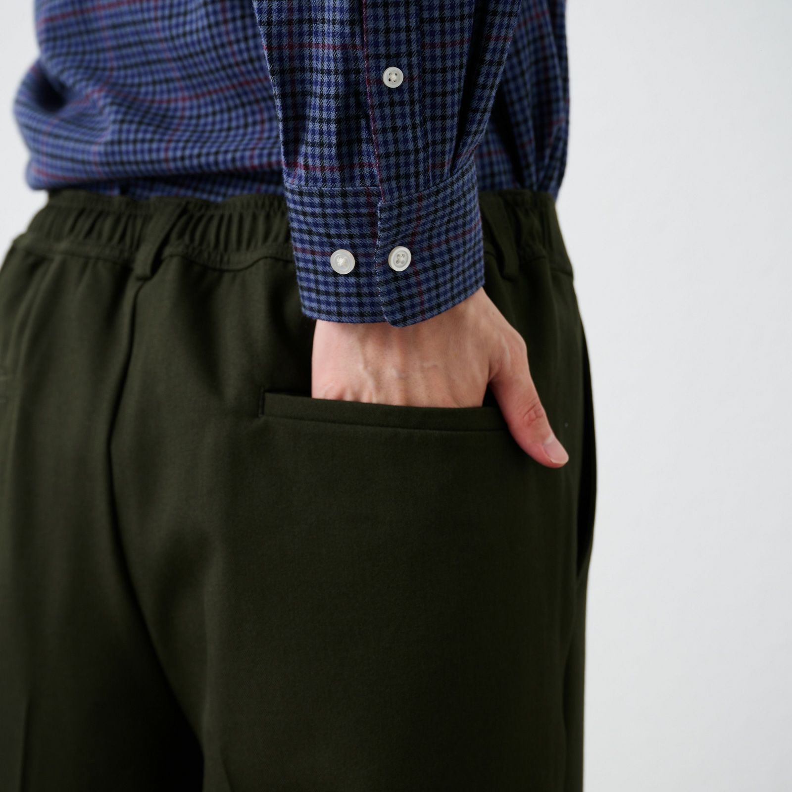 【オルスタ】ウールライクイージーパンツ