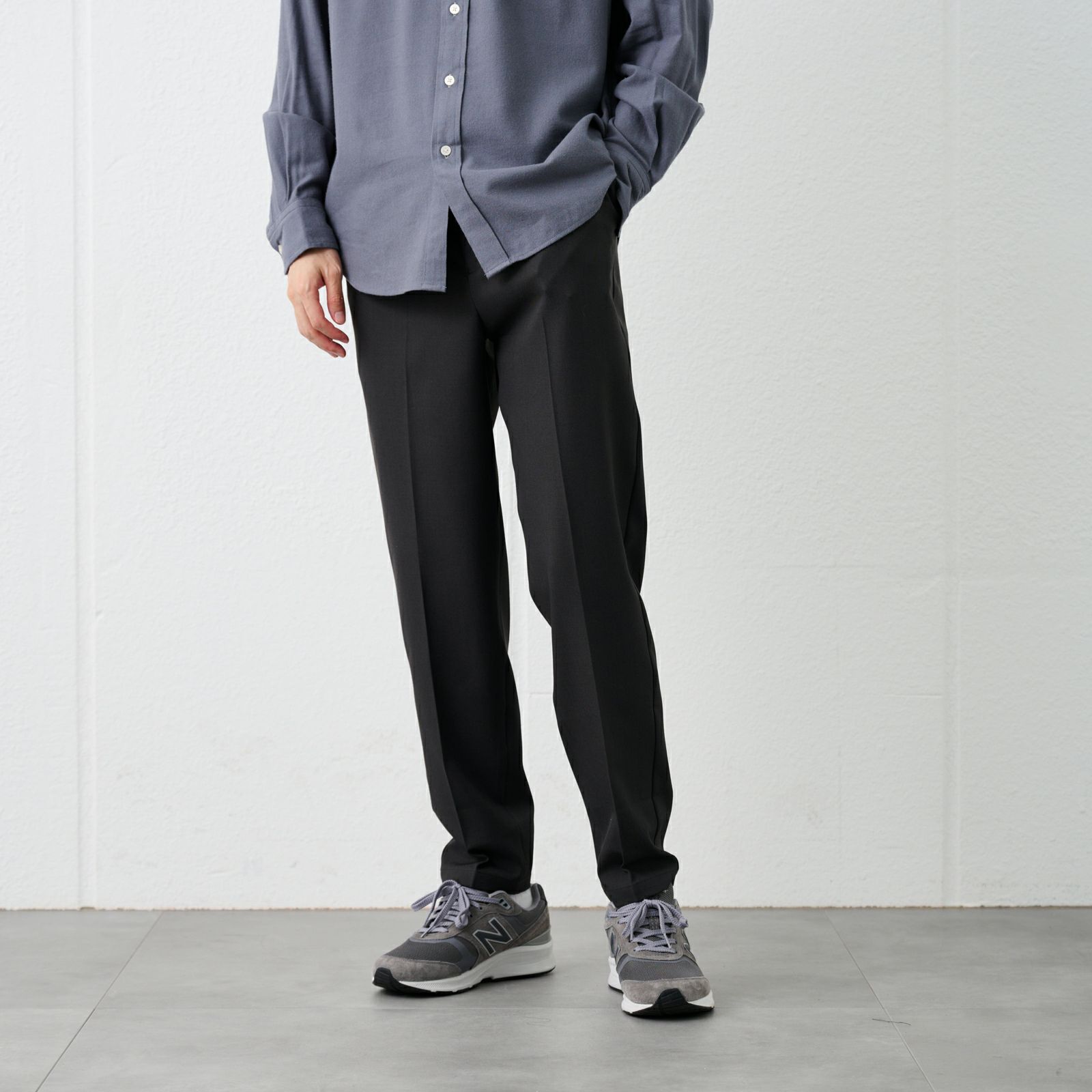 【オルスタ】ウールライクイージーパンツ