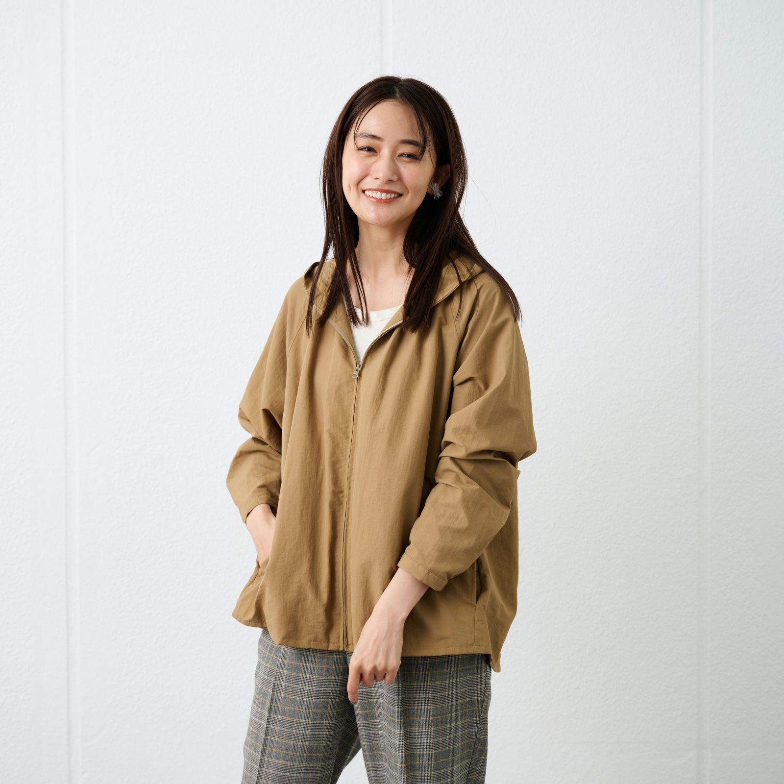 はっ水　ナイロンマウンテンパーカ