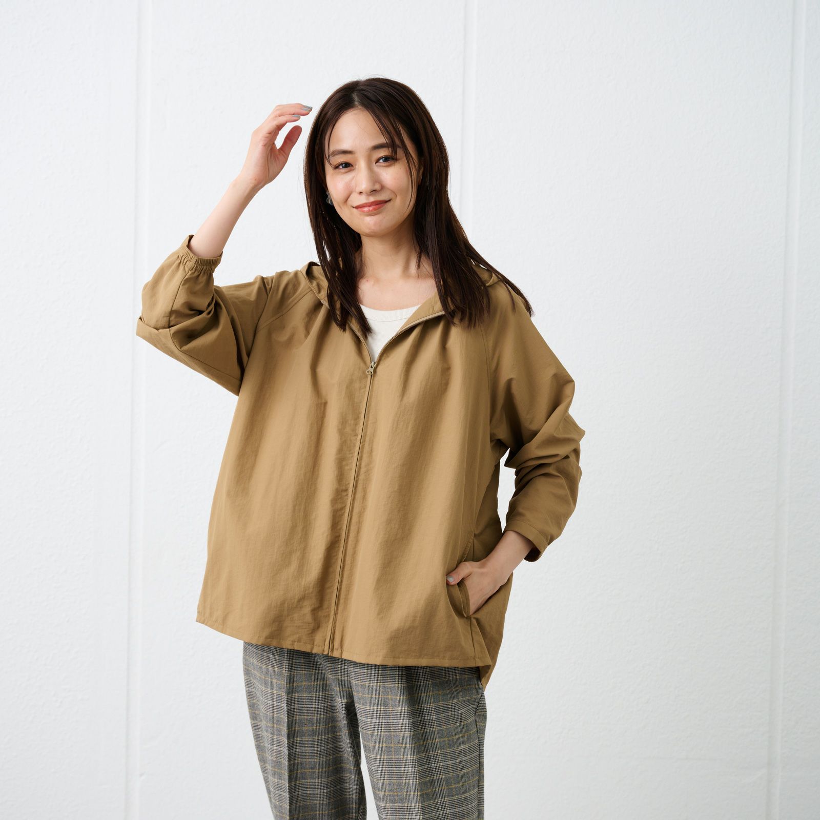 はっ水　ナイロンマウンテンパーカ