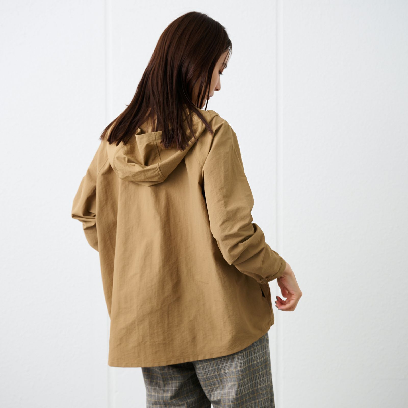 はっ水　ナイロンマウンテンパーカ