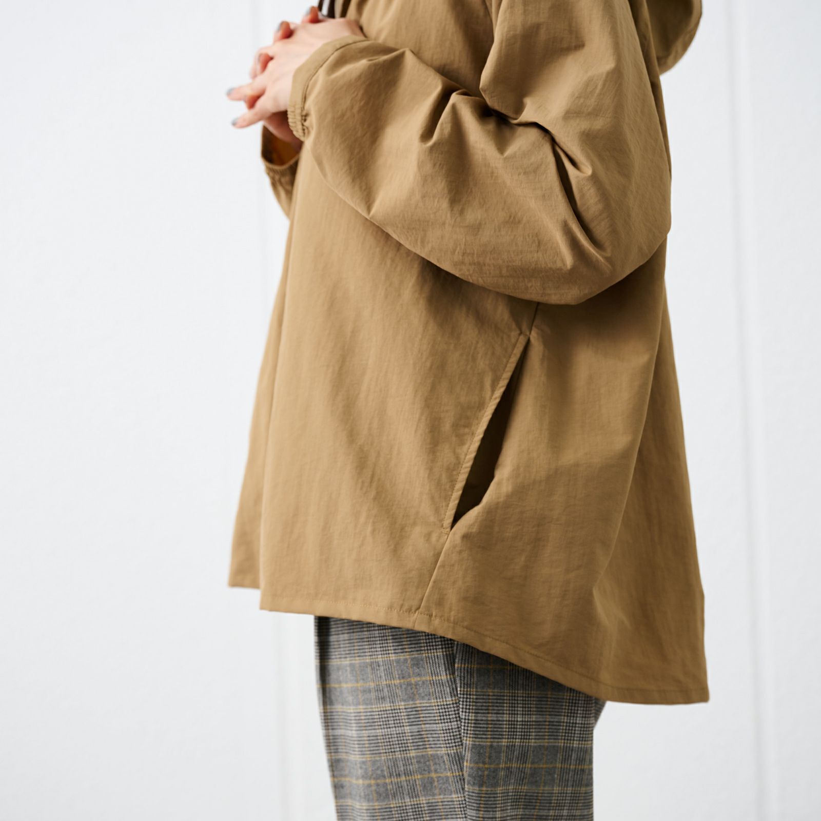 はっ水　ナイロンマウンテンパーカ