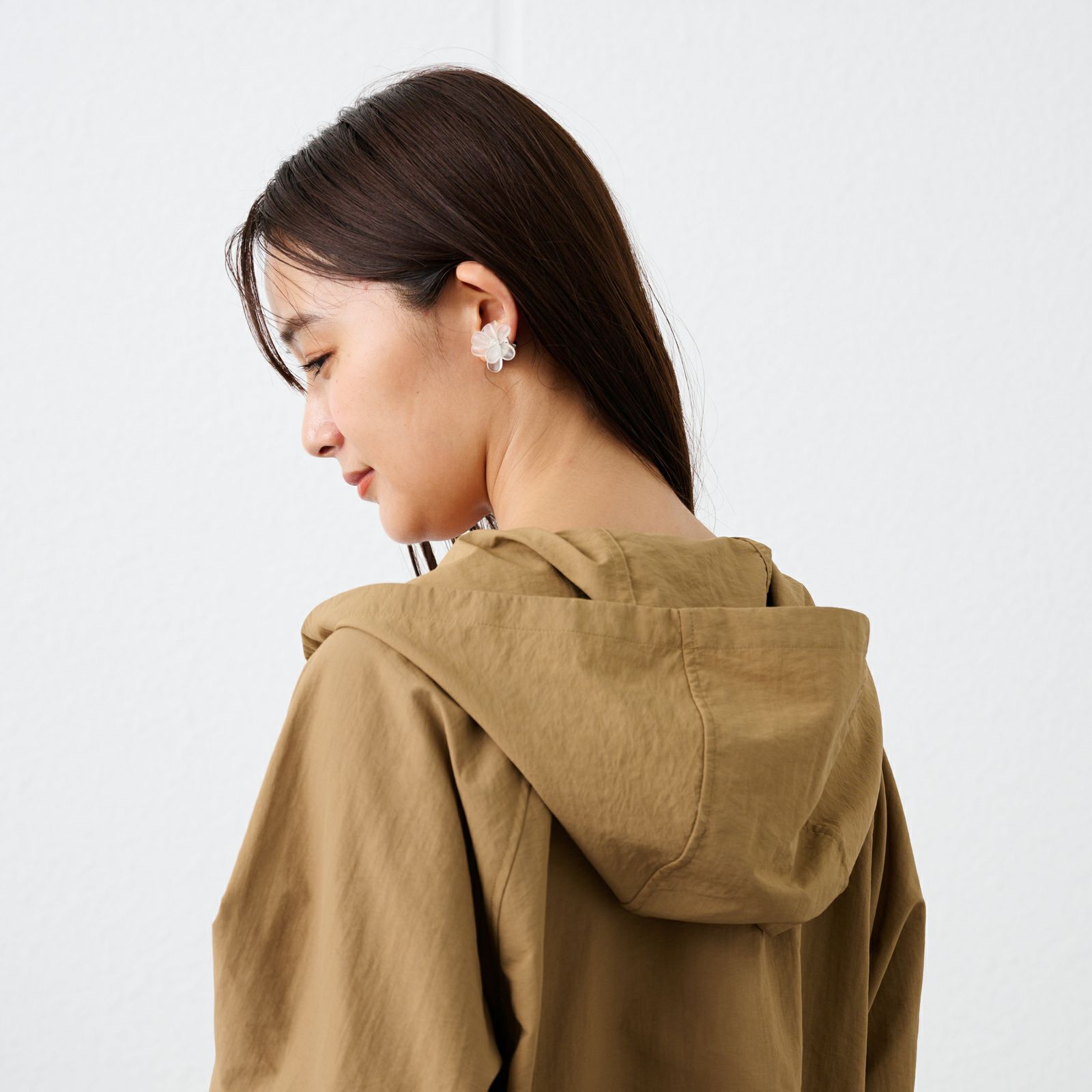 はっ水　ナイロンマウンテンパーカ